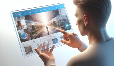 Ein Blick auf eine Website die mit einem Baukastensystem erstellt wurde