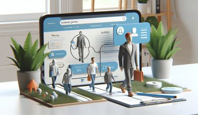 Die Customer Journey auf einer professionell gestalteten Website